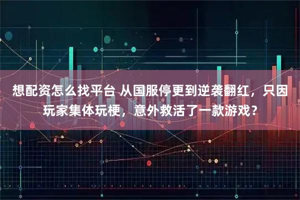 想配资怎么找平台 从国服停更到逆袭翻红，只因玩家集体玩梗，意外救活了一款游戏？